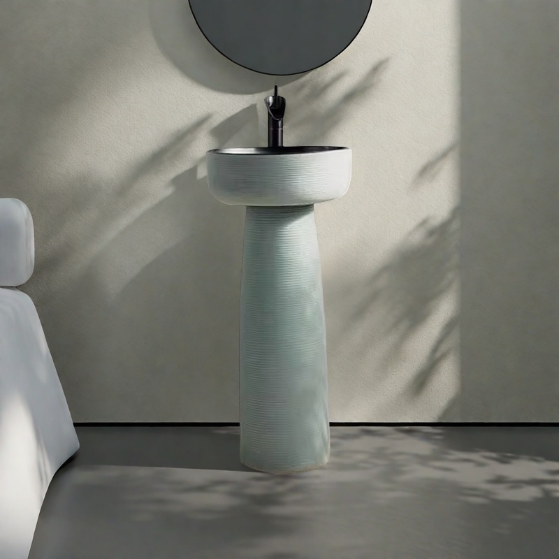 雕刻纯色工业风洗手台盆