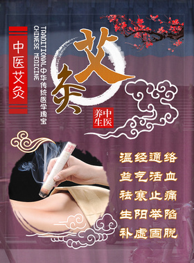 创意广告玻璃贴纸美容推拿