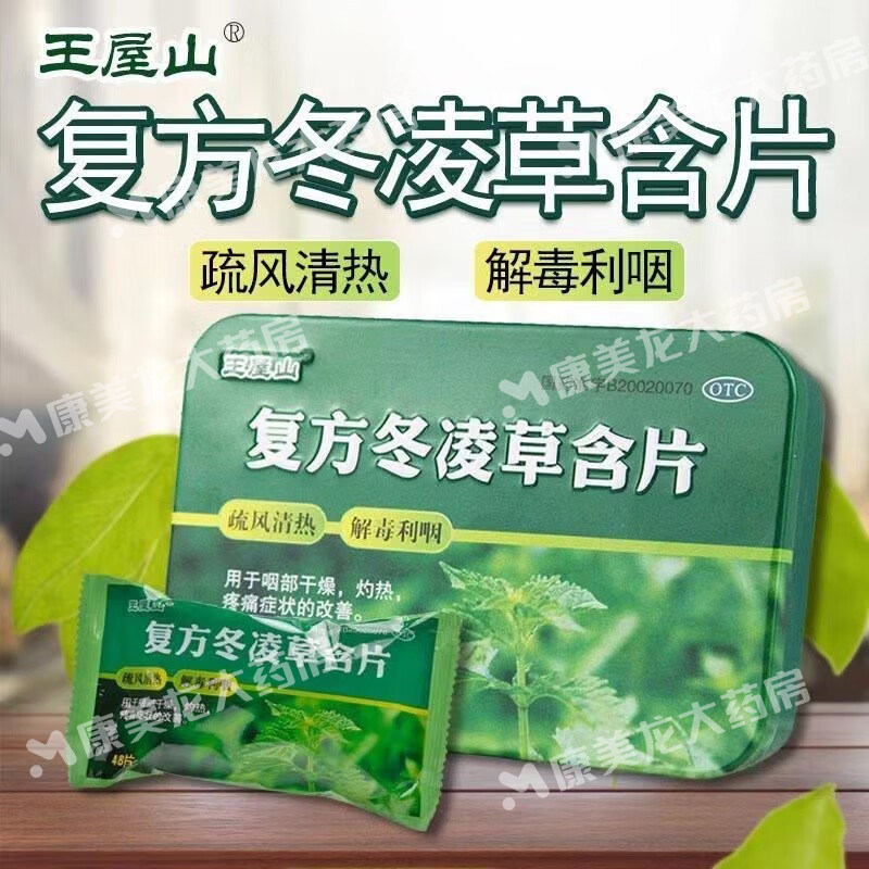 王屋山 复方冬凌草含片 (铁盒)0.6g*48片/盒 疏风清热解毒利咽