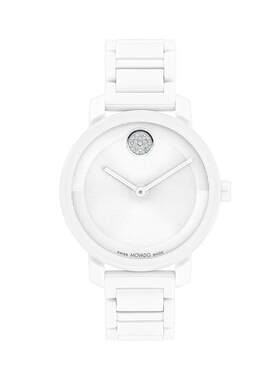 海外代购Movado/摩凡陀女士手表欧美腕表瑞士机芯精准计时陶瓷