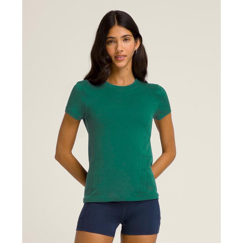 代购Wilson威尔胜女士运动T恤速干吸湿排汗轻盈舒适贴身无感短袖