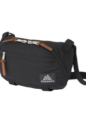 代购GREGORY男女单肩包多口袋设计易取物防泼水耐磨420D尼龙黑色