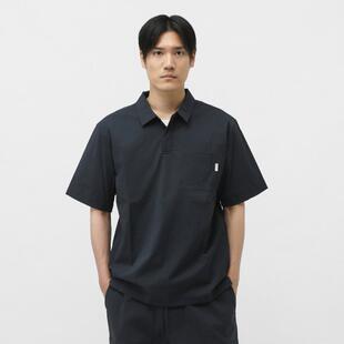 代购SnowPeak男士户外T恤接触冷感透气速干短袖POLO衫短袖翻领
