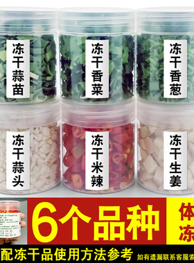 FD冻干组合脱水蔬菜套餐 冻干葱姜蒜 香菜蒜苗米辣干货小瓶装包邮