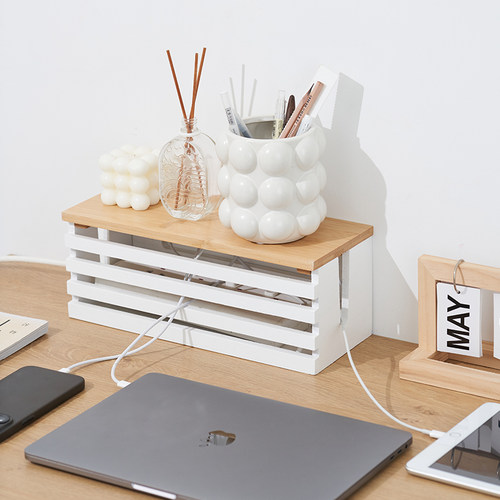 桌面放置盒电线收纳盒