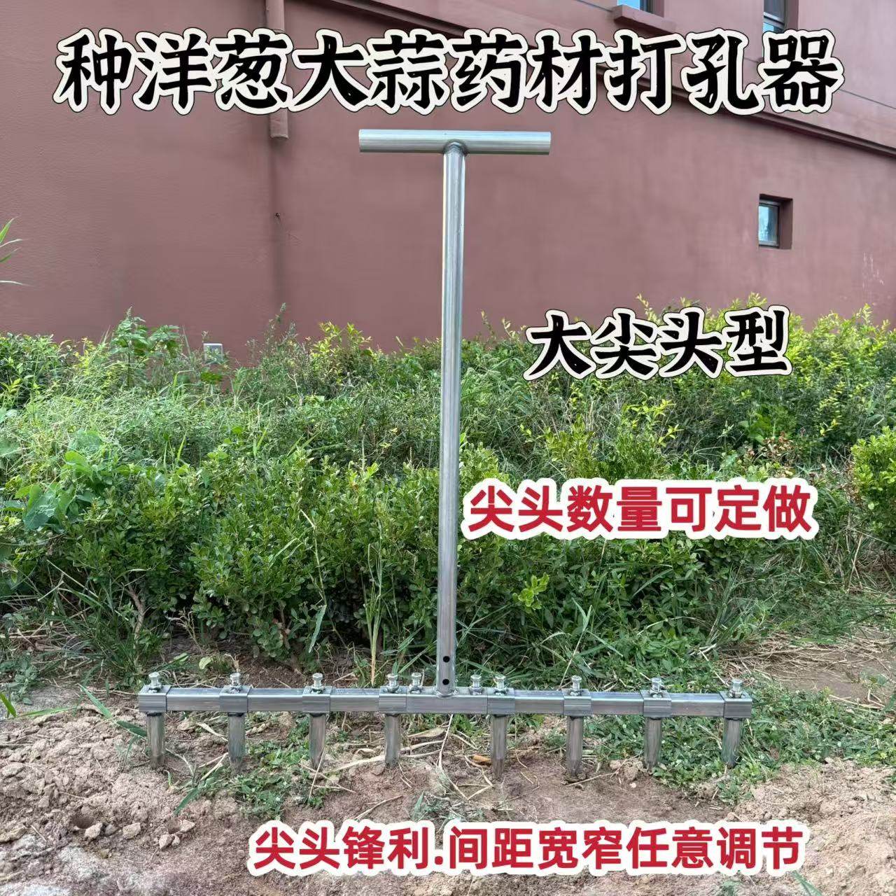 种植洋葱大蒜香葱打孔器栽洋葱打眼器手动大蒜打孔打洞器叉子,农机/农具/农膜,其它农用工具,淘宝优惠券,粉丝福利购,淘宝优惠卷