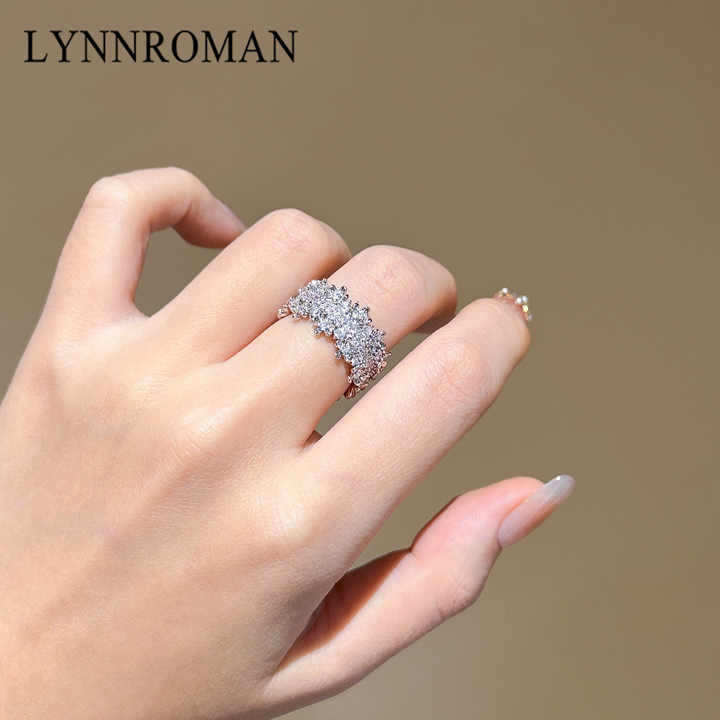 LYNNROMAN轻奢满天星超闪氧化锆戒指女2026新款高级感开口可调节,饰品/流行首饰/时尚饰品新,戒指/指环,淘宝优惠券,粉丝福利购,淘宝优惠卷