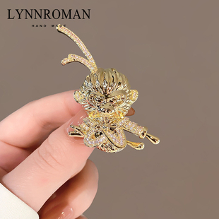 LYNNROMAN中国风黑神话大圣胸针男女通用衣服别针胸花2024新款