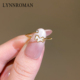 LYNNROMAN小马驹戒指女高级轻奢精致时尚 气质百搭开口食指戒指环