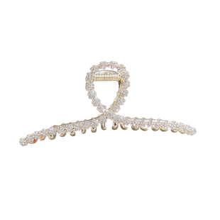 LYNNROMAN简约水钻抓夹2023新款高端后脑勺鲨鱼夹发夹女盘发卡子