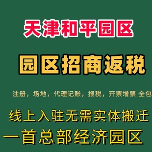 天津和平园区返税和平区大额核定征收小规模核定个体核定征收返税