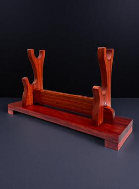 实木多层龙泉剑托剑架家居摆放武士刀架笛子戒尺架剑展示架桌面架