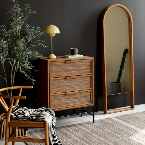 MountainLiving进口柚木三斗柜