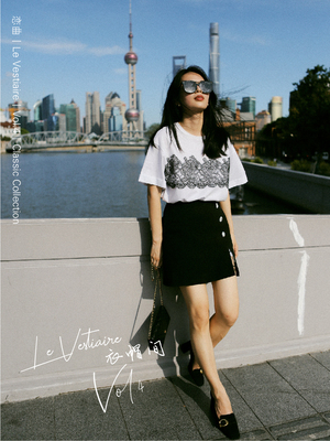 奈时衣帽间恋曲开衩钻扣装饰显瘦