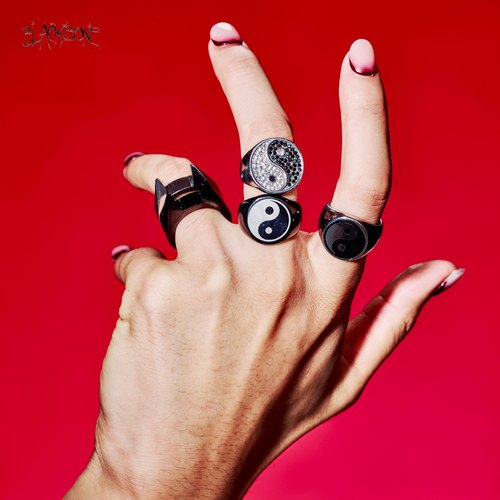 黑骨BLACKBONE777TripleSeven中式暗黑国风太极八卦男女同款戒指