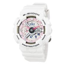 CASIO卡西欧G Shock 女士手表 GMAS110MP-7A白色树脂防水运动女表