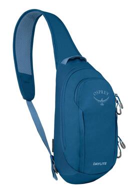 代购OSPREY男女单肩包单肩背负双侧挂扣快速开合多口袋设计蓝色