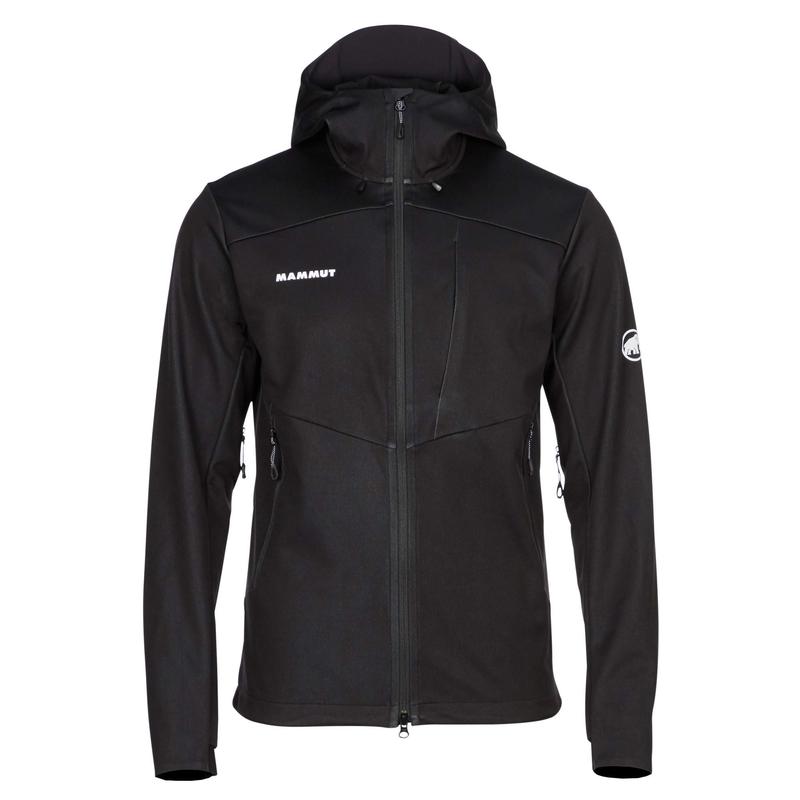 代购Mammut男士软壳衣防风透气防水户外夹克连帽长袖防风外套