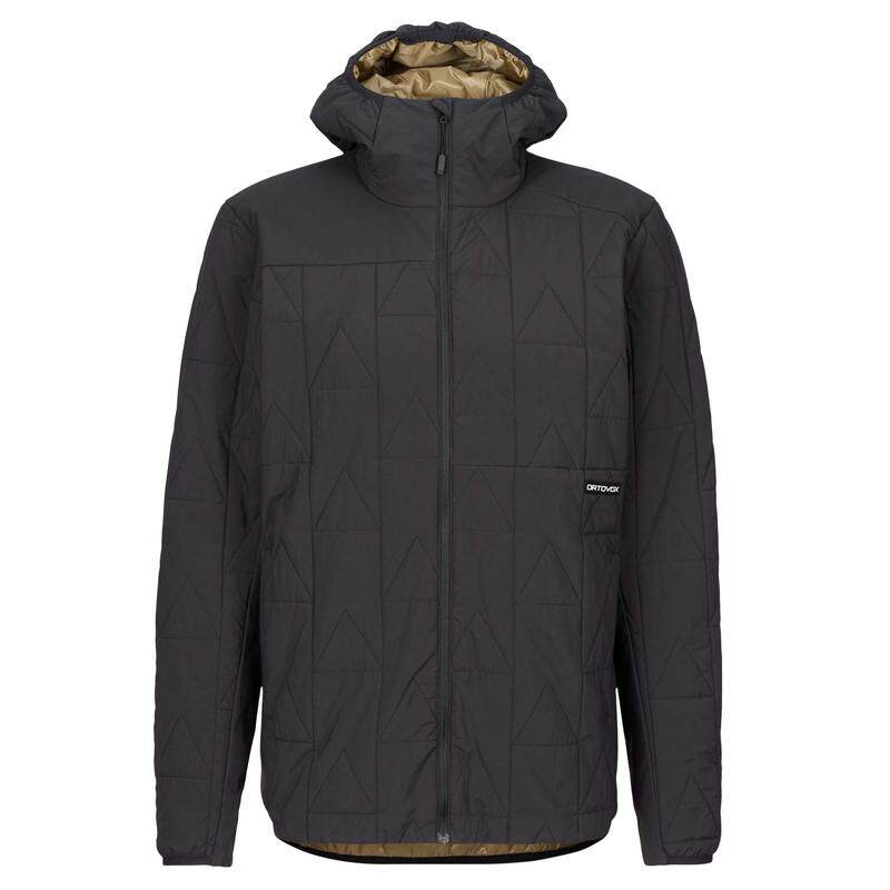 代购Ortovox男士保暖外套防风保暖轻量保暖夹克连帽长袖户外夹克