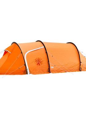 代购Fjallraven北极狐隧道帐篷防雪压抗风通风橙色外帐沙色内帐