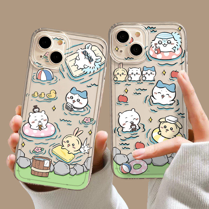 游泳chiikawa手机壳适用i图片