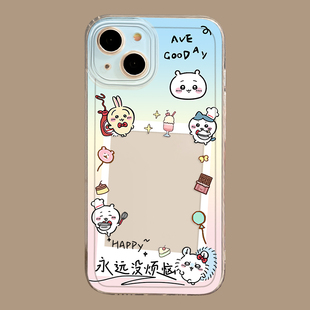 相框chiikawa适用华为mate60pro手机壳pura70可以放照片nova13新款p50拍立得12乌萨奇40吉伊30透明11/14/9se7