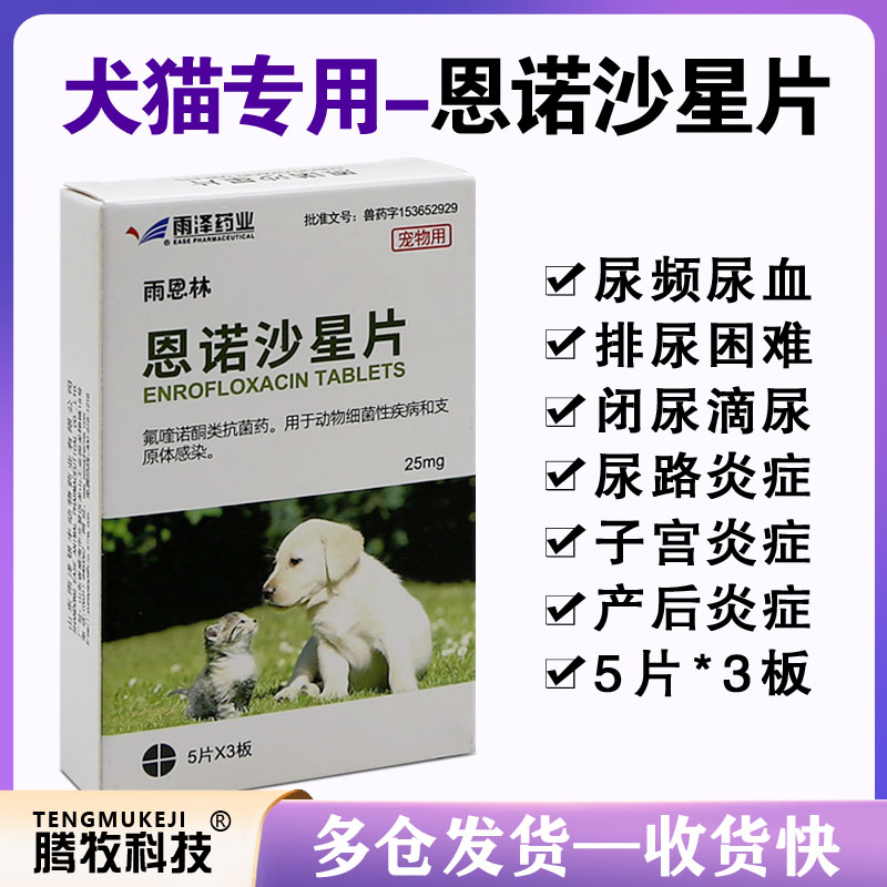 宠物恩诺沙星片猫咪泌尿系统药