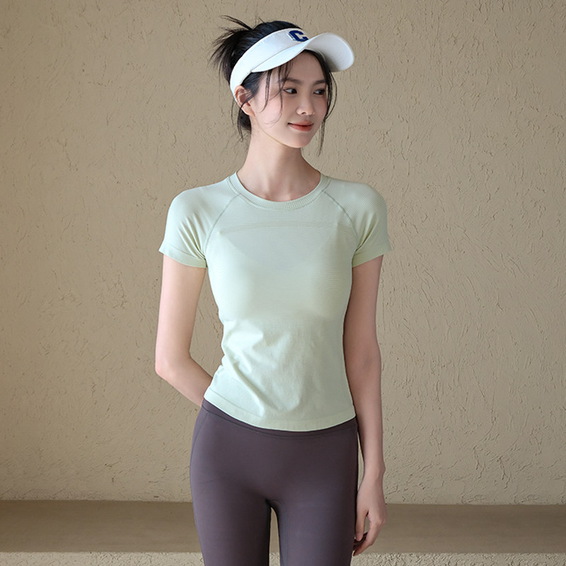 瑜伽服女夏季运动上衣透气短袖T恤外穿跑步专业普拉提训练健身服,运动/瑜伽/健身/球迷用品,瑜伽t恤,淘宝优惠券,粉丝福利购,淘宝优惠卷