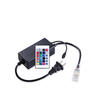 led灯带插头接头两针四针通用转换器220v整流七彩灯带控制器电源