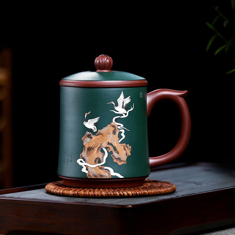 金镶玉宜兴紫砂杯马晓君纯手工女男士杯子内胆过滤杯办公泡茶杯