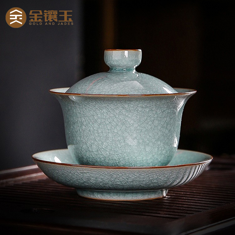 林心如盖碗手工制作仿