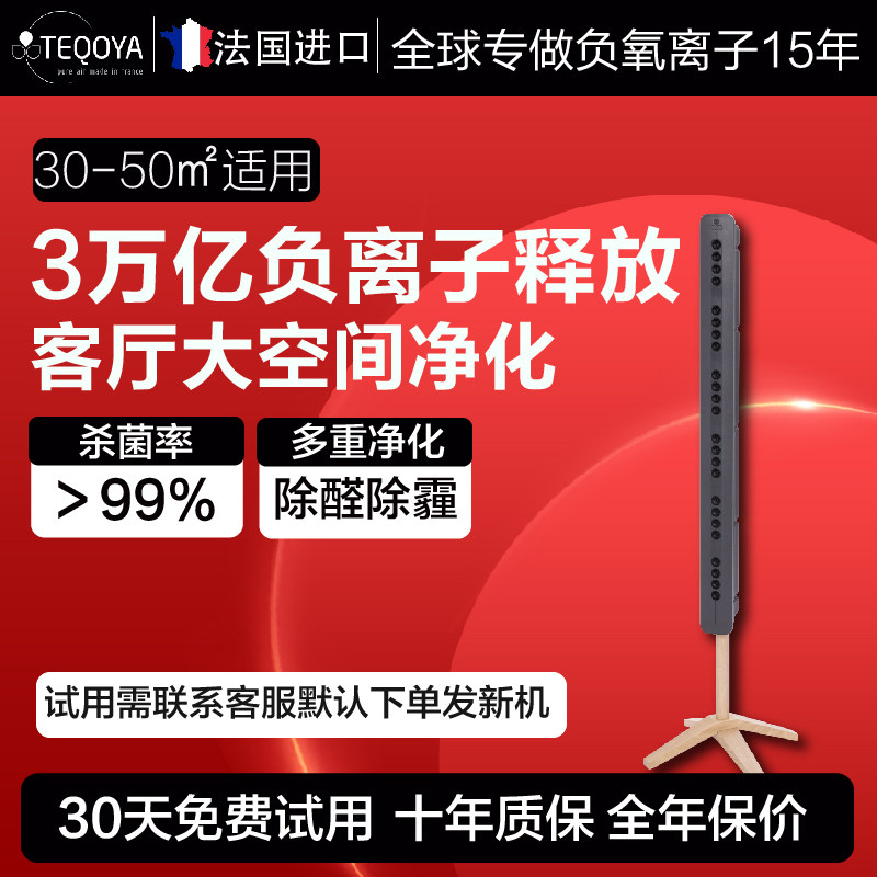 法国进口T450teqoya得康氧负氧离子空气净化器发生器除甲醛氧吧机