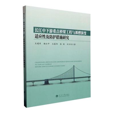 全新正版 长江中下游桥梁工程与滩槽演变适应及防护措施研究王建军河海大学出版社 现货