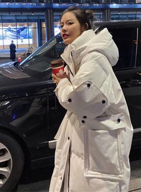 LILY MOST羽绒服女外套冬中长款2025新款韩版设计感大衣