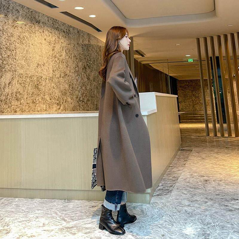 高端双面羊绒大衣女2026年秋冬季新款宽松显瘦过膝中长款气质外套