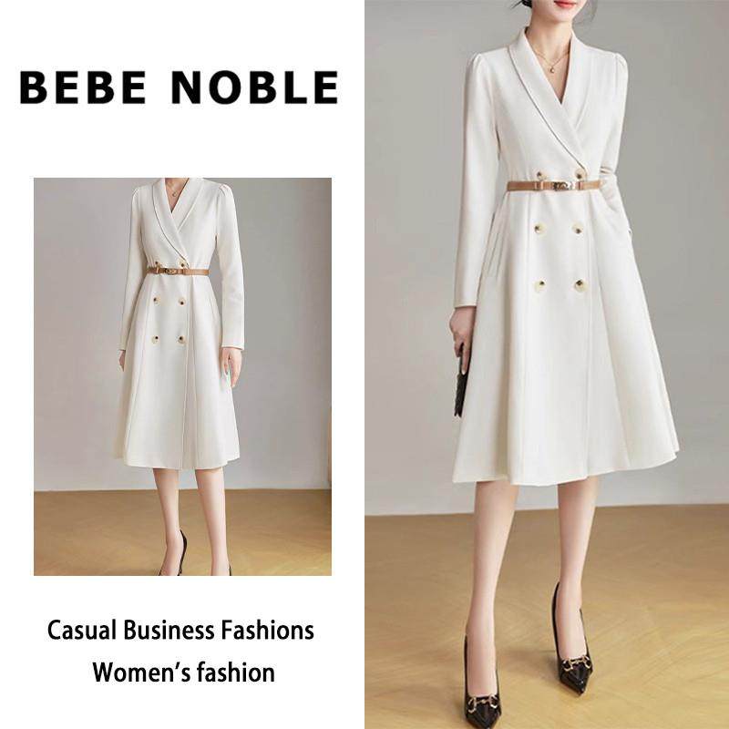 BEBE NOBLE连衣裙女春季高级感2024新款气质显瘦职业西装裙套装
