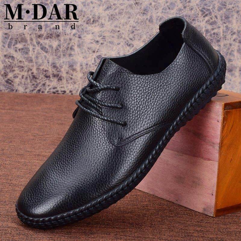 皮鞋男2026年夏季新款轻便真皮透气男鞋软底软面中年男士休闲皮鞋