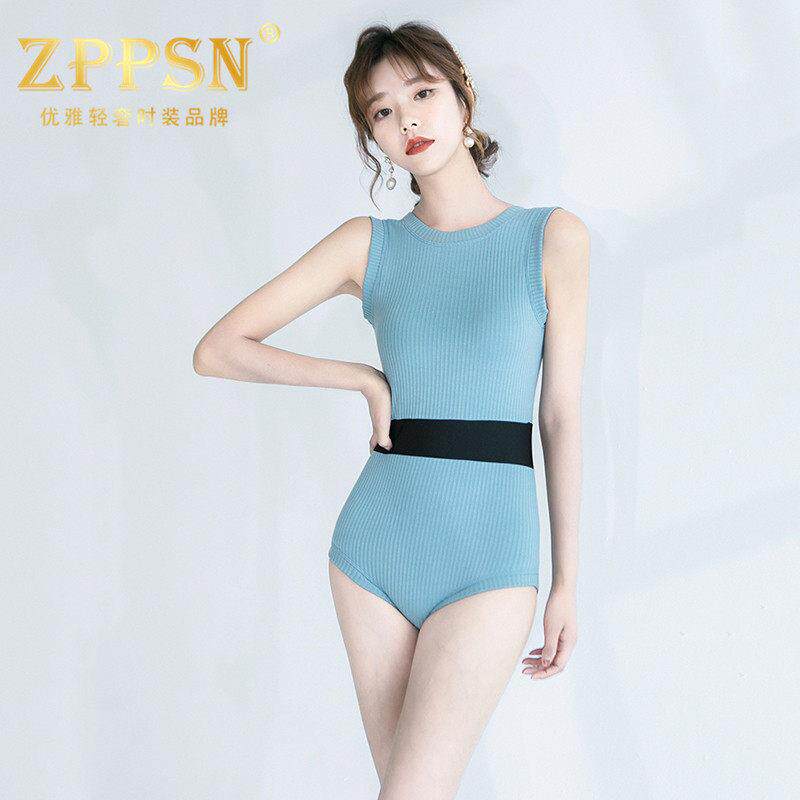轻奢品牌ZPPSN连体泳衣女保守露背性感遮肚显瘦仙女范泳装泡温泉