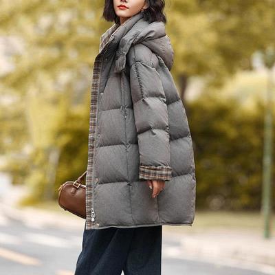 玛古芭中长款羽绒服冬季女款2025新款小个子大妈妈女加厚保暖外套