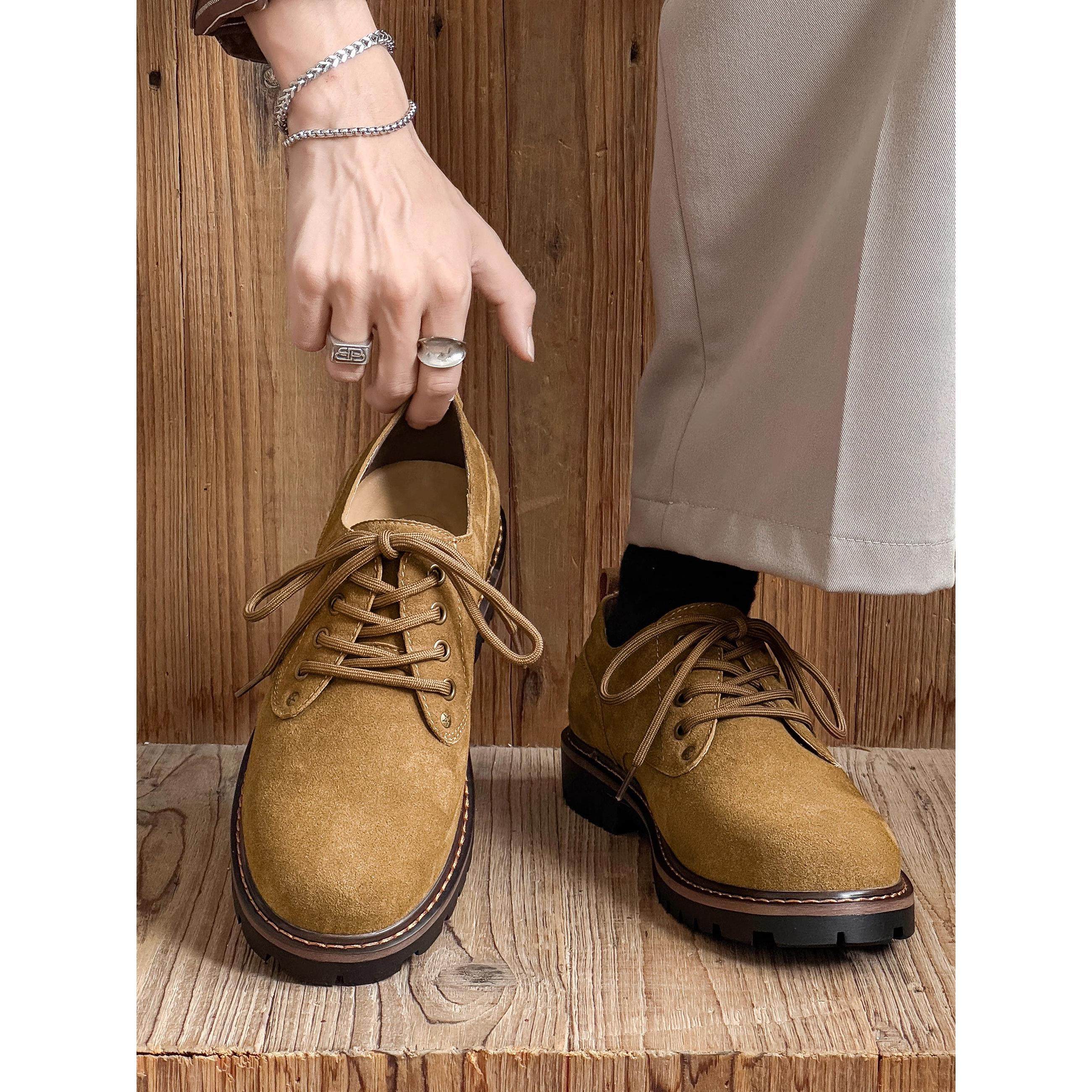 Touch Miss马丁靴男士2025秋季冬季新款低帮潮流百搭休闲工装鞋男