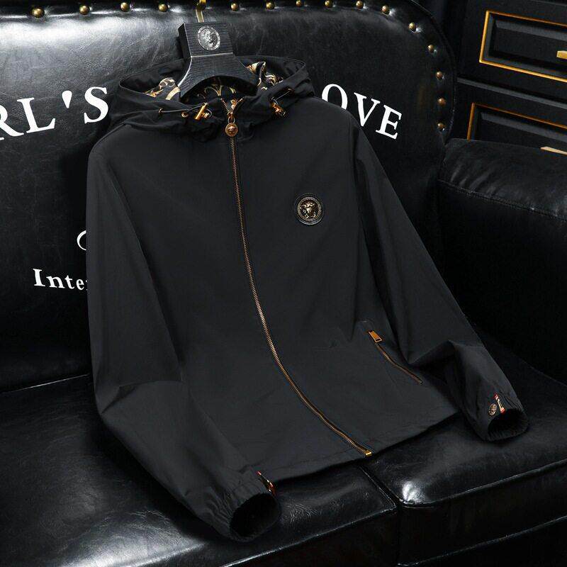 男士外套2025新款夹克高级感时尚休闲春秋季潮牌防风连帽衣服男款