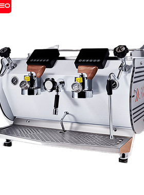 半自动咖啡机黄蜂KS707双头浓缩咖啡机电控意大利进口咖啡店专用