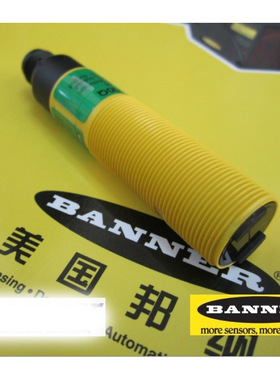 S18SP6FF100Q邦纳传感器BANNER圆柱型IP69K漫反射式光电传感器