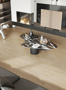 宏宇瓷砖 客厅卧室木纹砖 花梨木棕HCGA1518012