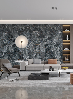 宏宇陶瓷 客厅地砖 瑰丽石背景墙HAPEK157012-蓝色火焰