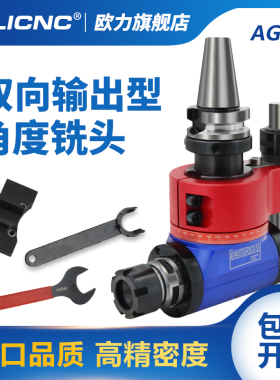 双输出角度铣头CNC数控角头SK/CAT/BT30 40 50加工中心90度侧铣头