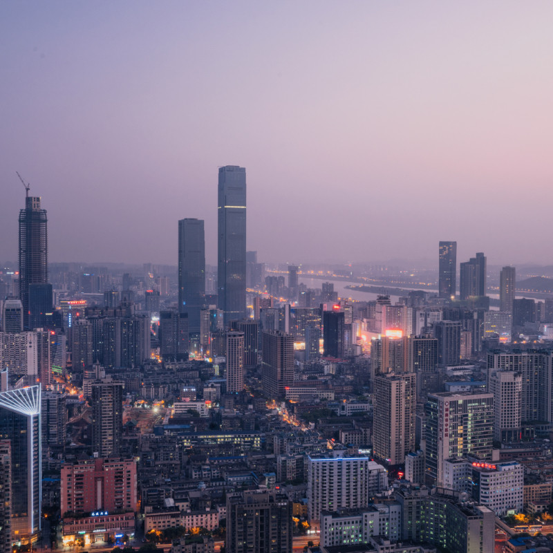 长沙尼依格罗高级天际城景大床房2晚