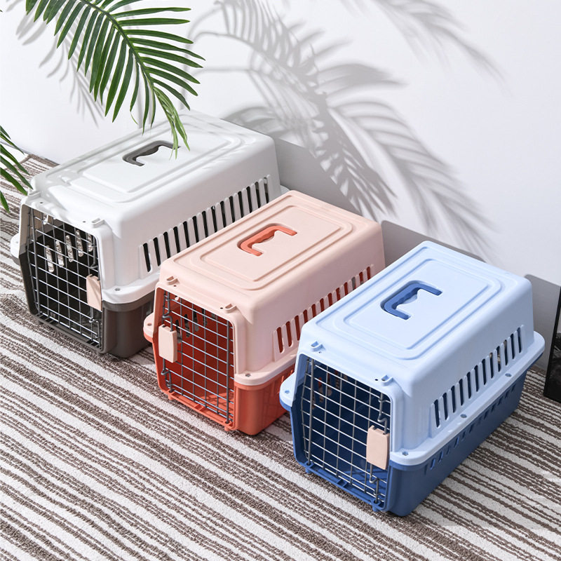 猫咪航空箱栅栏式车载狗笼式中号猫包宠物用品宠物航空箱