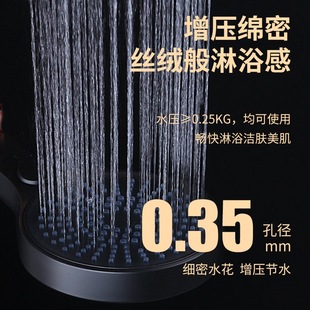 厦门大面板增压喷头三功能手持花洒头液态硅胶出水嘴热水器莲蓬头
