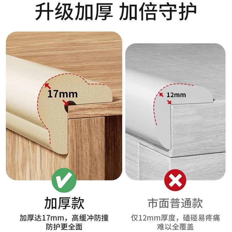 一件防撞条环保宝宝防磕碰墙角包边加厚保护条贴3M胶
